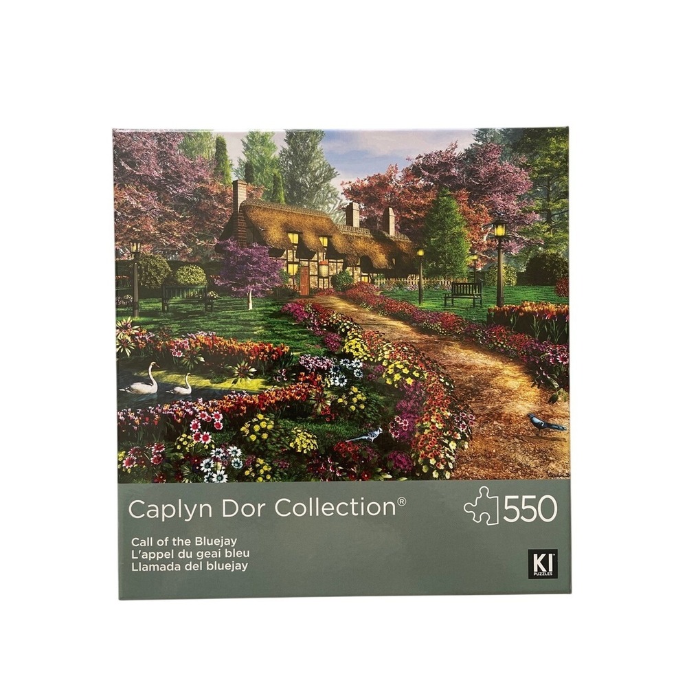 KI Puzzles Caplin Dor Collection Call of the‎ Bluejay 550 Pc Puzzle